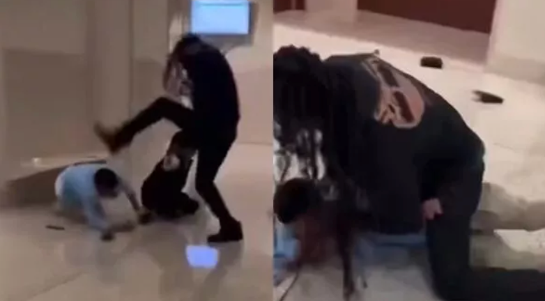 法院遇见杀子仇人！美老爸失控冲上去压地暴揍