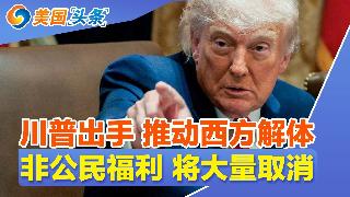 川普出手 推动西方解体!非公民福利 将大量取消!华人还在回国吗?新变化出现!华人房东 为...